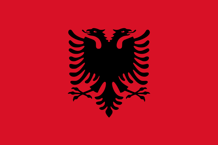 Albania Official Flag