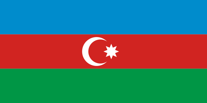 Azerbaijan Official Flag