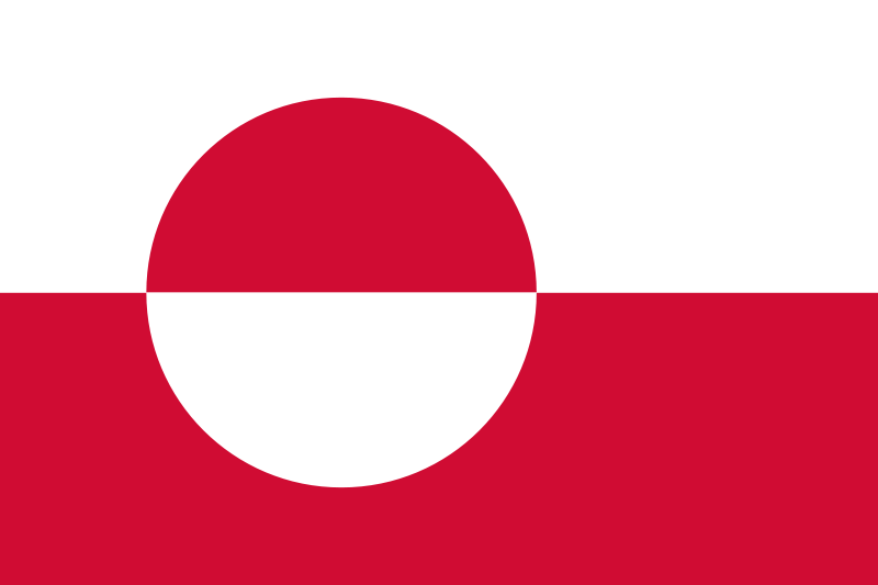 Greenland Official Flag