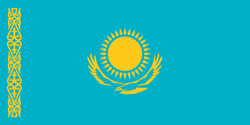Kazakhstan Official Flag