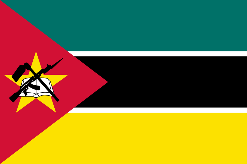 Mozambique Official Flag