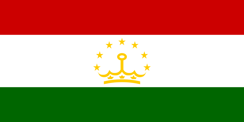 Tajikistan Official Flag