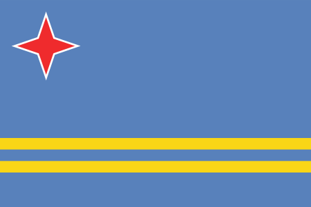 Aruba Official Flag