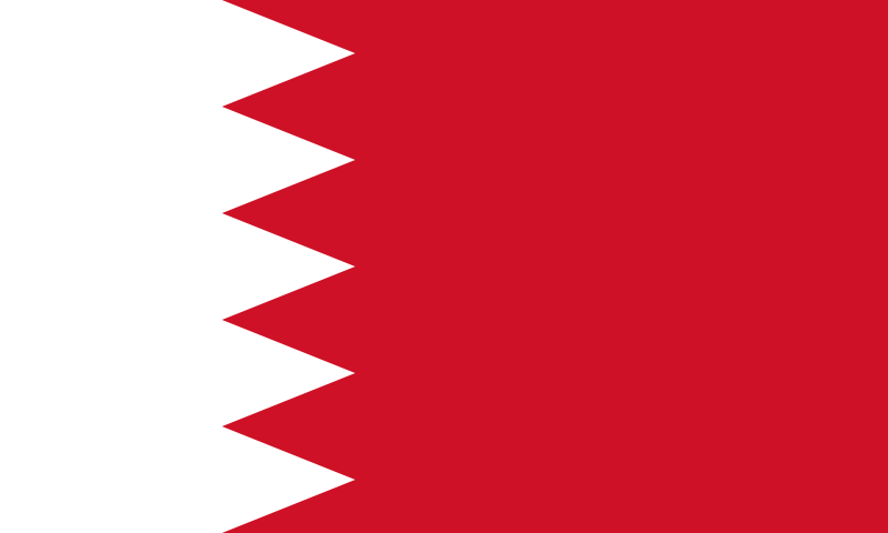 Bahrain Official Flag