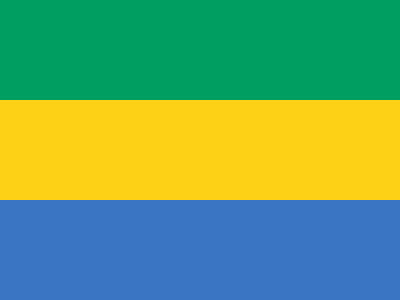 Gabon Official Flag