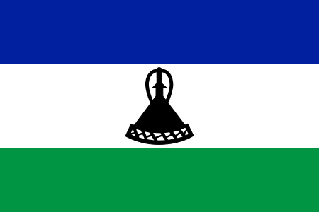 Lesotho Official Flag