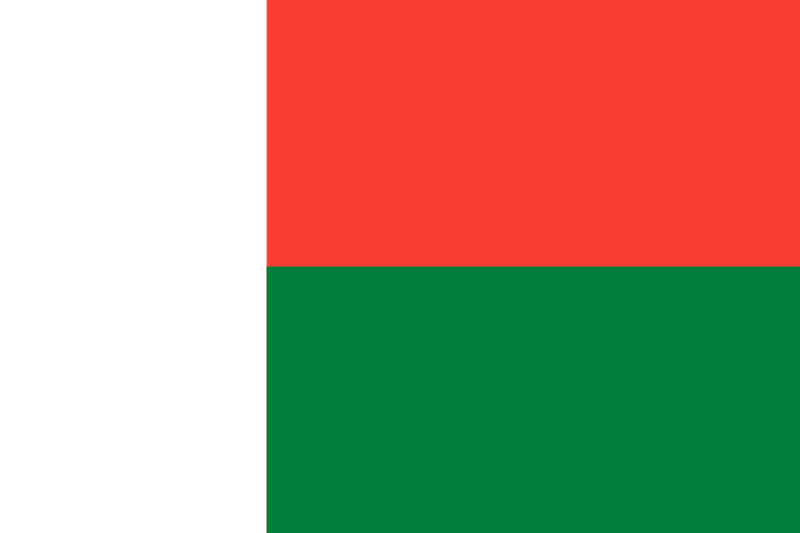 Madagascar Official Flag
