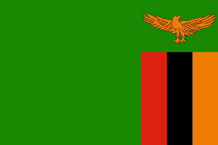 Zambia Official Flag